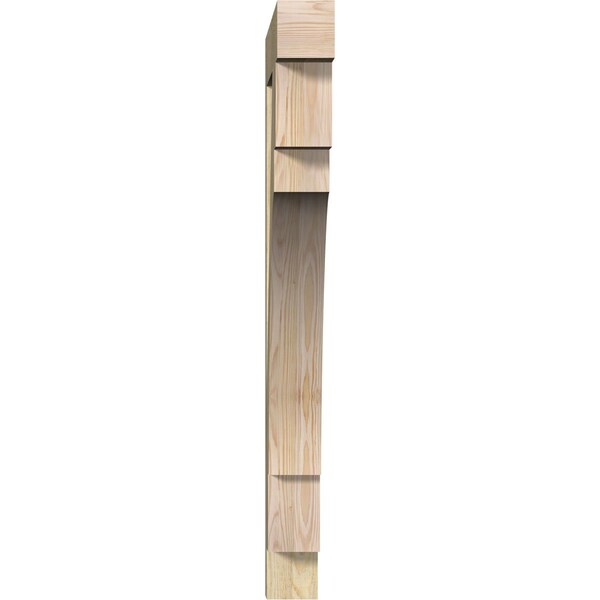 Merced Block Rough Sawn Bracket, Douglas Fir, 4W X 32D X 44H